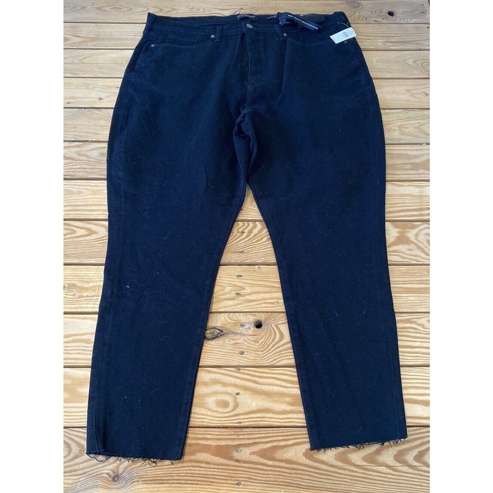 NWT $98.50 Banana Republic High Rise Skinny Ankle Jeans Size 35 Women’s Black